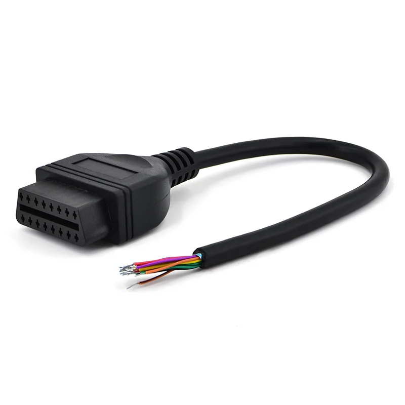 30 см OBD OBD2 16Pin Женский удлинитель открывающий кабель автомобильный