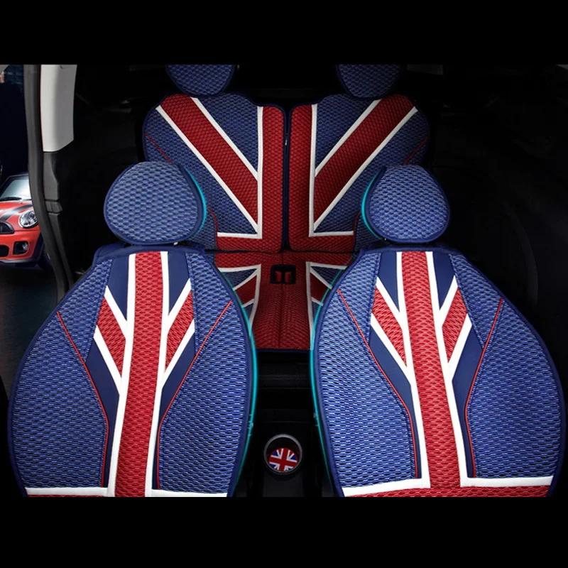 Роскошные 3D Ice Slik ПВХ кожаные чехлы для сидений автомобиля Защита для Mini Cooper One JCW F56 F55 F60 R55 R56 R60 земляк автомобильный стиль