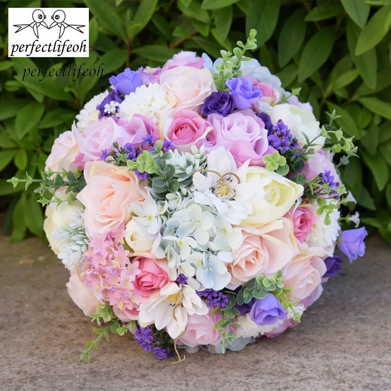 Perfectlifeoh свадебные цветы букет невесты для свадебного украшения с цветами |
