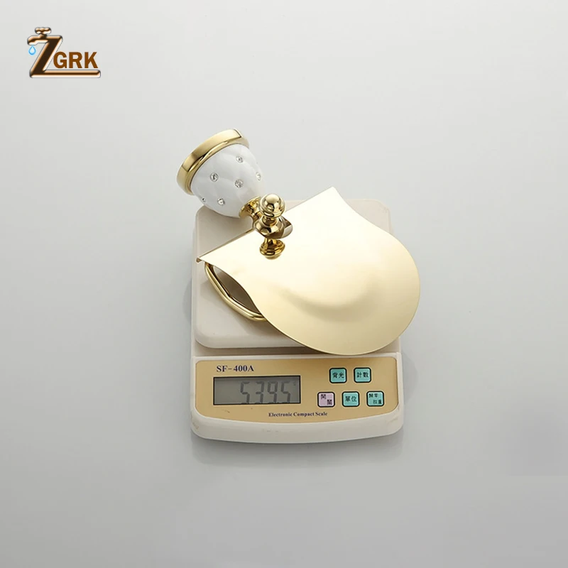 zgrk brass toilet paper holder tissue hanger bathroom rolling paper holder wall room tray mat chrome gold wall mount hold free global shipping