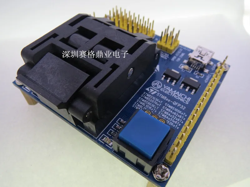 Оригинальное тестовое сиденье ST IC STM8 STM8S103 STM8L горящая программа STM8A QFP32 гнездо