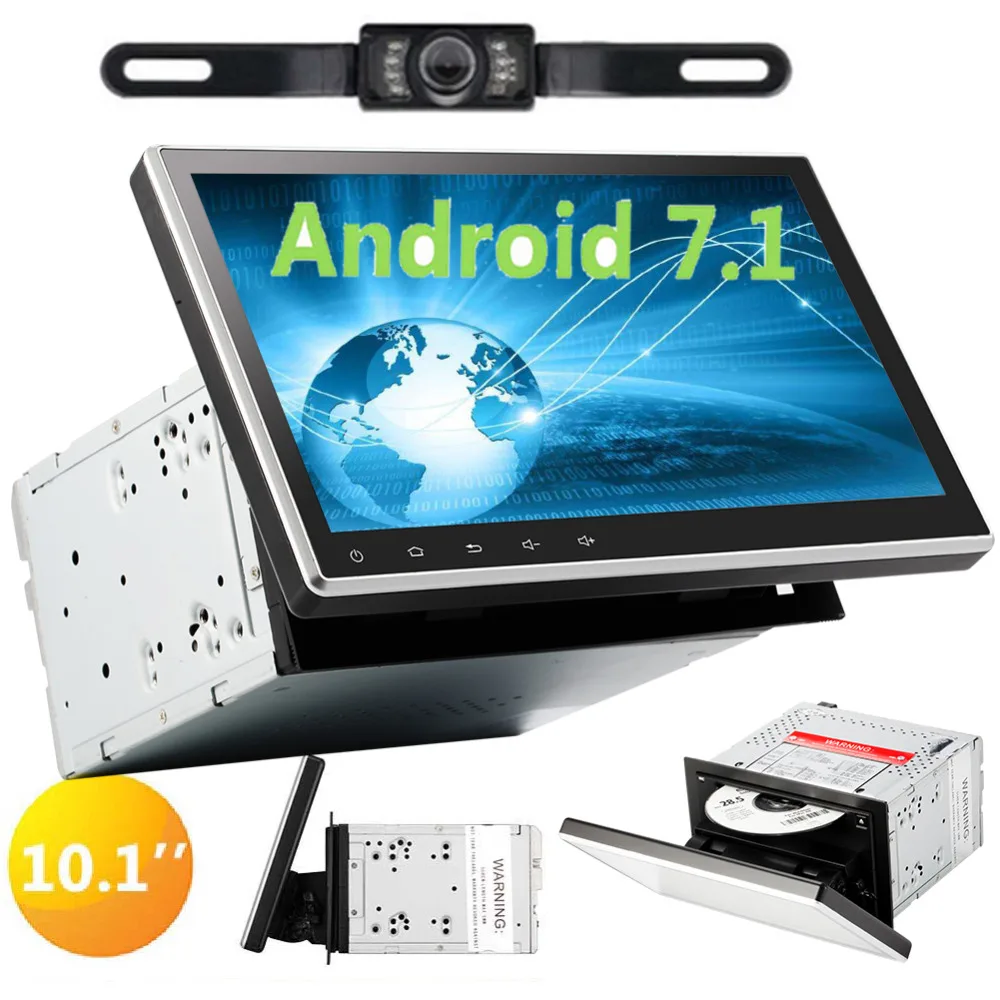Android 7 1 Nougat автомобильный dvd плеер в Dash 2 din стерео 10 дюймов сенсорный экран дизайн