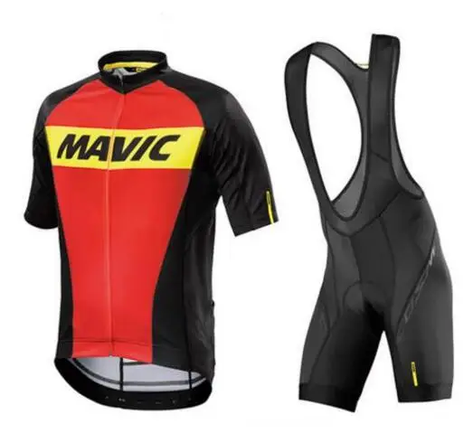 MAVIC Pro летние велосипедные Джерси наборы гелевые мягкие дышащие велосипедные шорты Pro велосипедная одежда Джерси мейло Ciclismo Green - Цвет: 2
