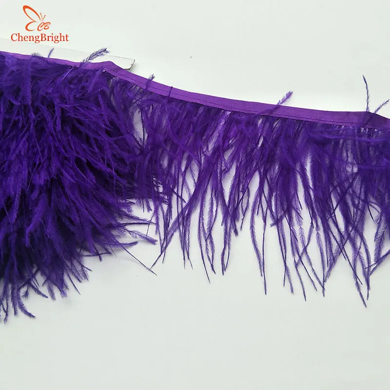 Лента ChengBright из страусиных перьев 10 метров 3 4 дюйма/8 см|feathers trim fringe|ostrich feather trimostrich