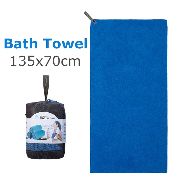Bath towel Blue AONIJIE полотенце из микрофибры для спортзала, банное полотенце для путешествий, полотенце для рук и лица, быстрый сушильный душ, полотенце для плавания, фитнеса, тренировки, кемпинга, пеших прогулок - Цвет: Bath towel Blue