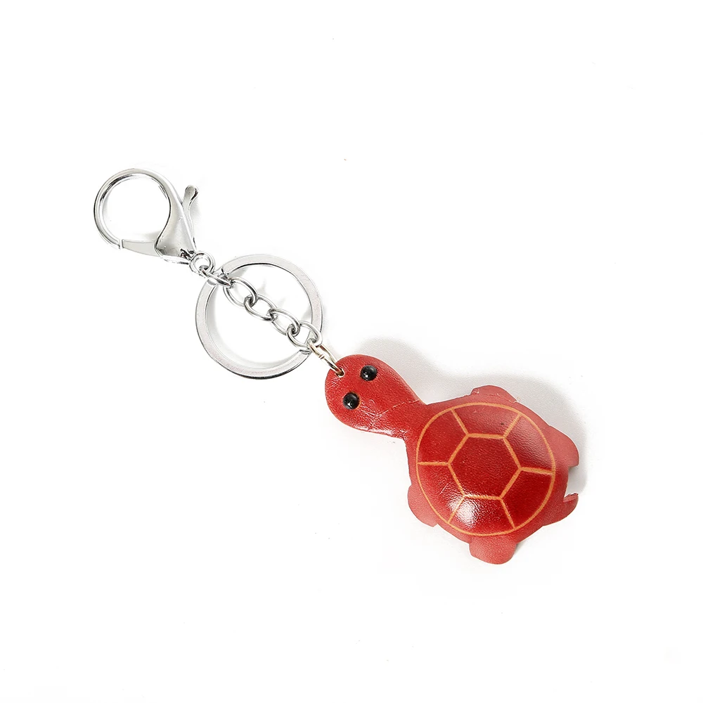 Кожаный брелок милые мини брелки в виде черепахи для девочек аксессуары сумок