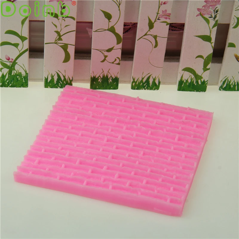 Кирпичная каменная стена кружевной силиконовый коврик Embosser формы для помадки