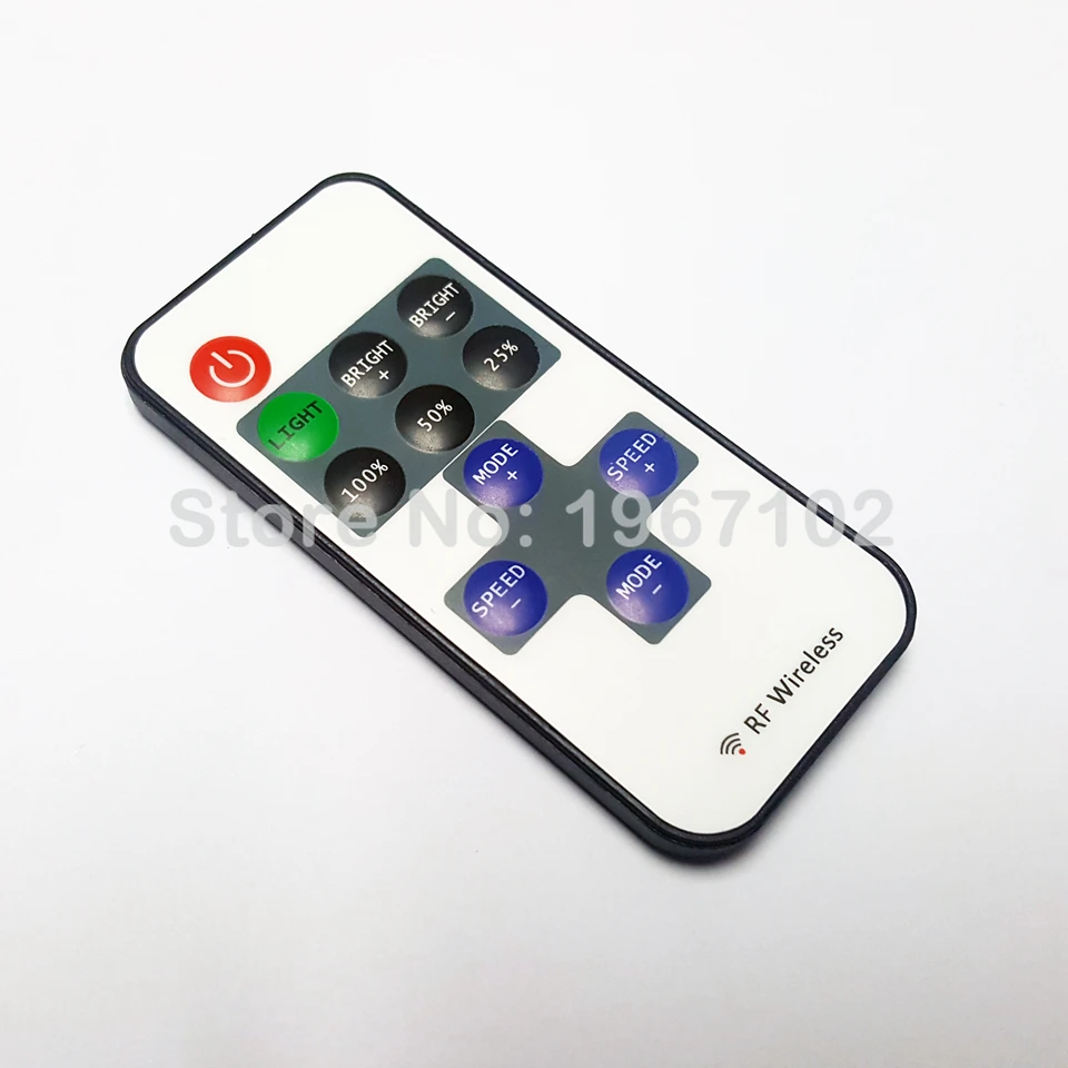 Одноцветный пульт дистанционного управления диммер постоянного тока 12 В 11