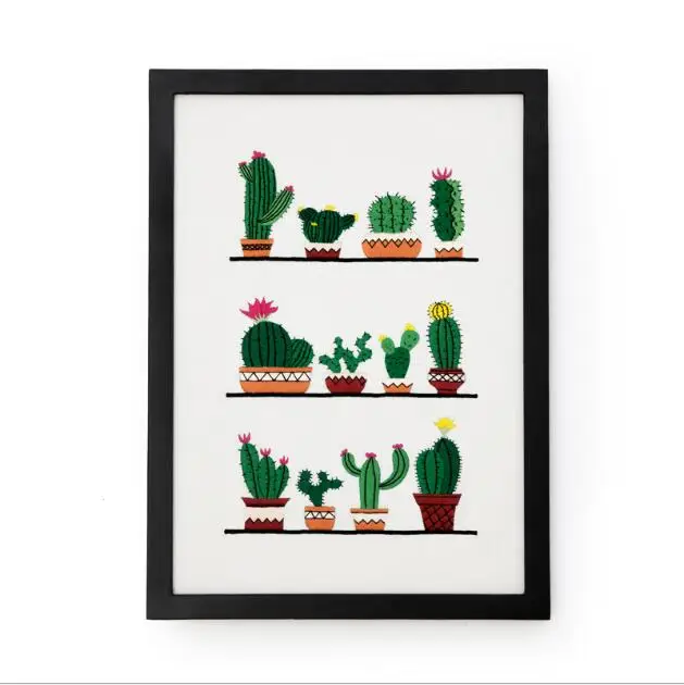 Цветочный магазин серия растений Европейский Набор для вышивки простой