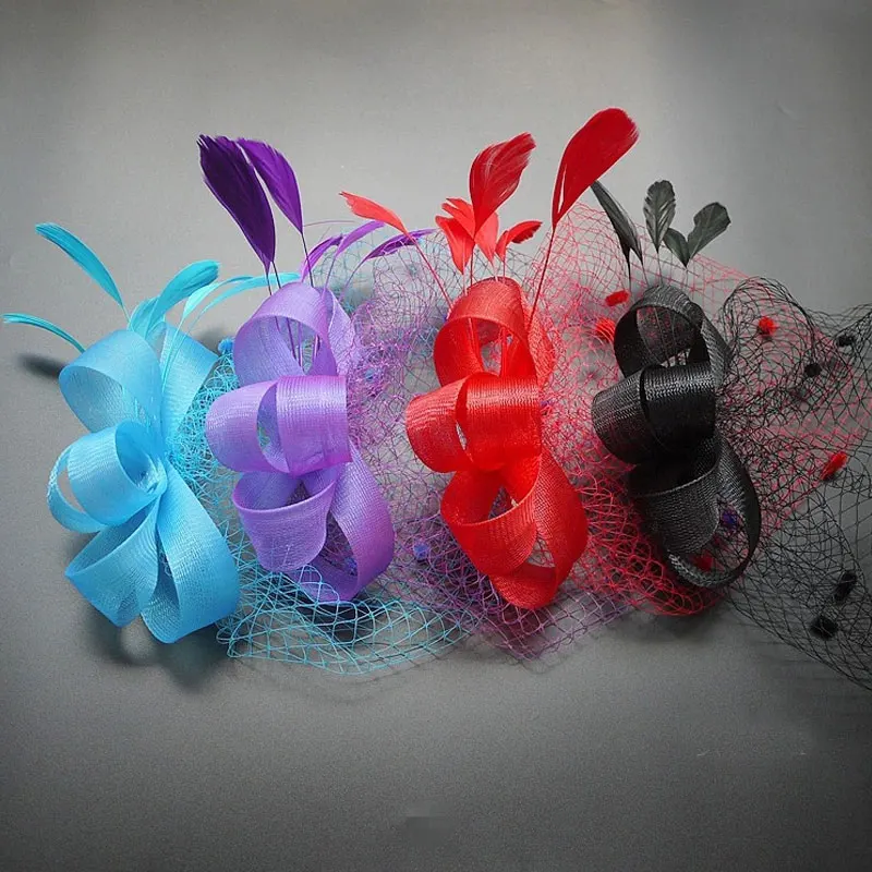 Аксессуары для волос в европейском стиле элегантные свадебные заколки с вуалью и