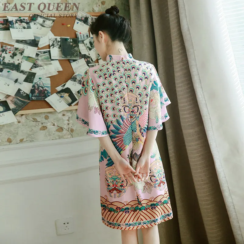 Женское винтажное платье миди элегантное в китайском стиле модель TA1716 на лето 2019