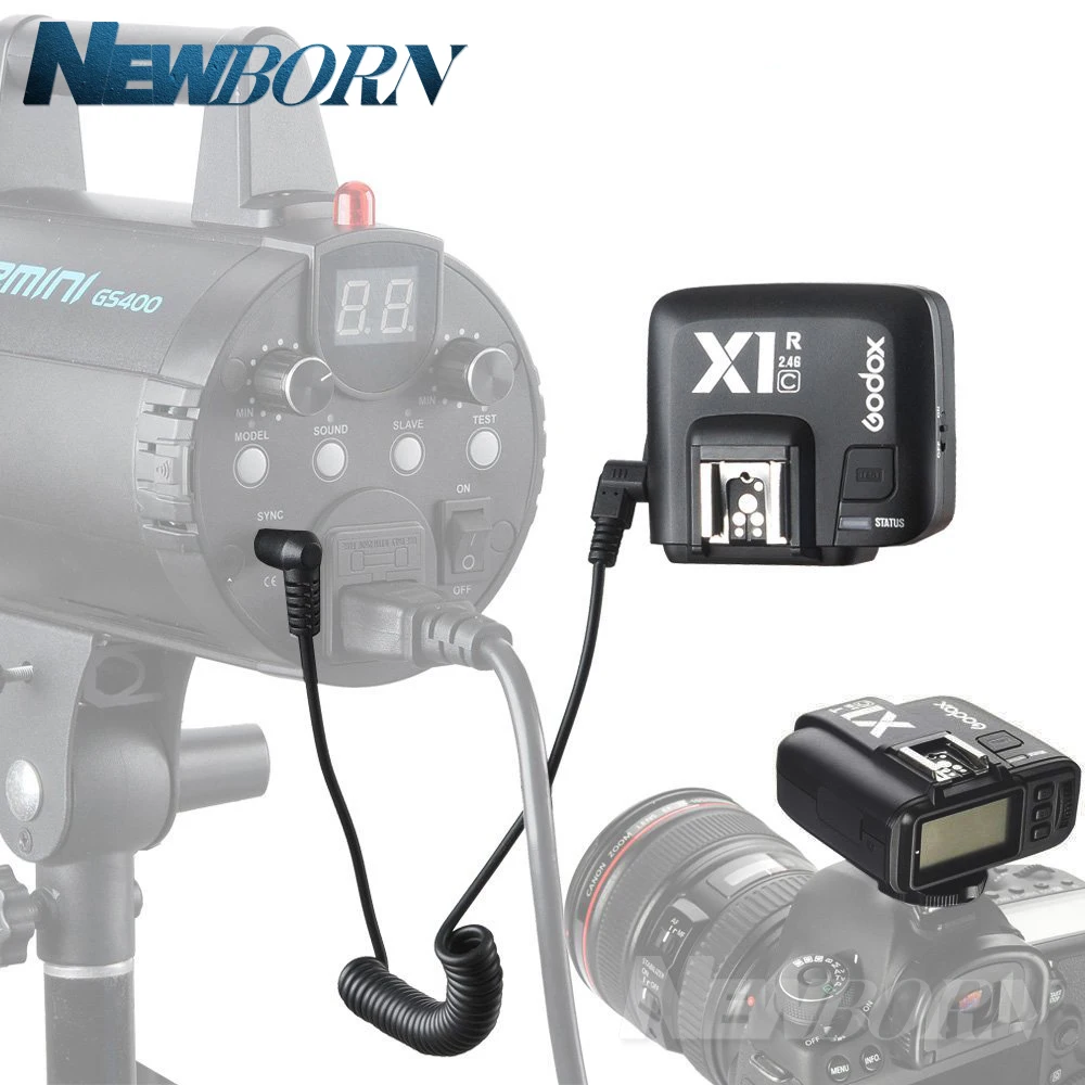 Беспроводной триггер Godox X1C X1T + X1R 2 4G для Canon EOS DSLR 6D 7D 60D 650D 700D 5DIII TT685C V860C Вспышка