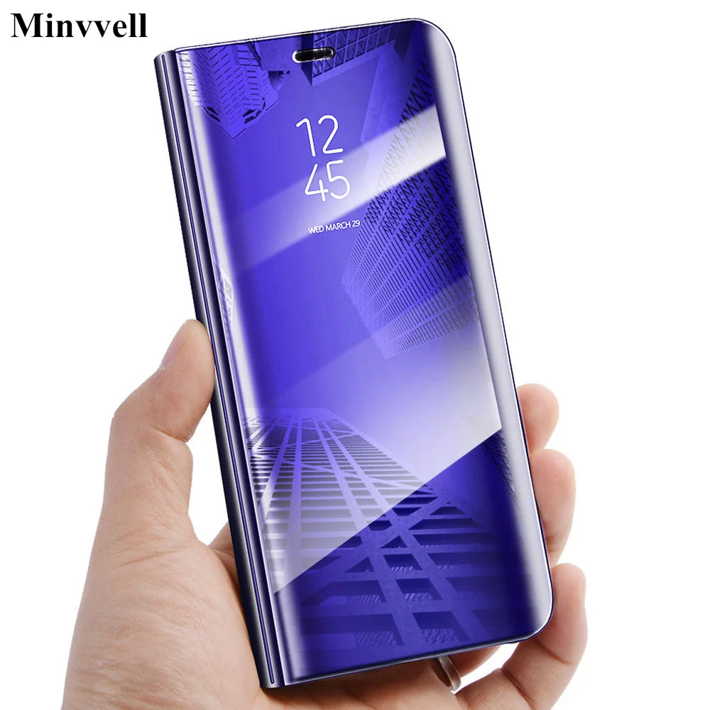 Прозрачный зеркальный смарт вид флип чехол с подставкой для Xiaomi Mi 6 5X 6X Mix 2 кейс Redmi