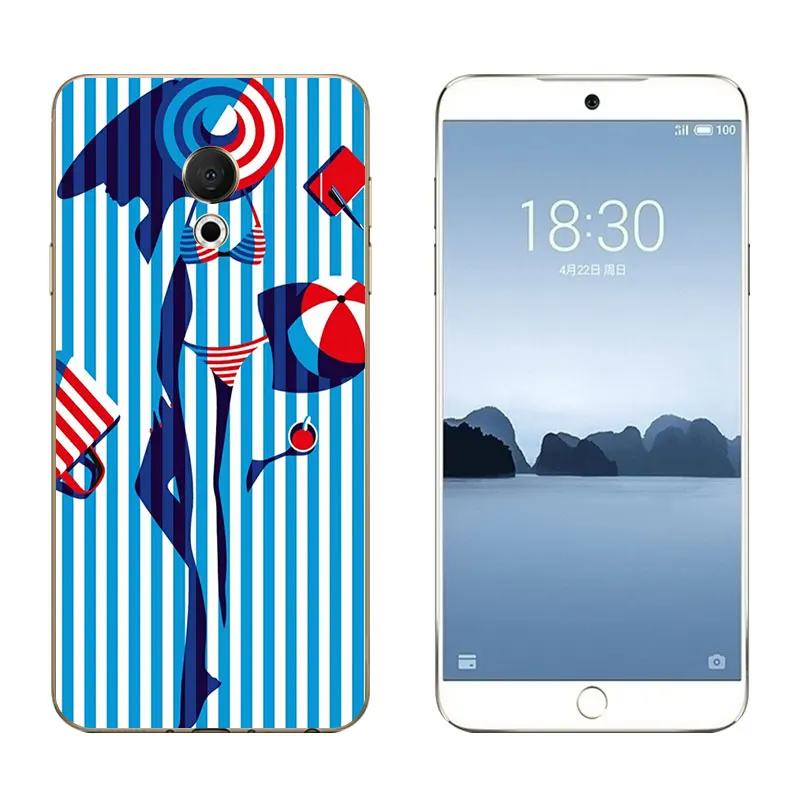 5 46 &quotдля Meizu 15 Lite Мягкий ТПУ силиконовый чехол для M15 задняя крышка Coque Fundas Triangle