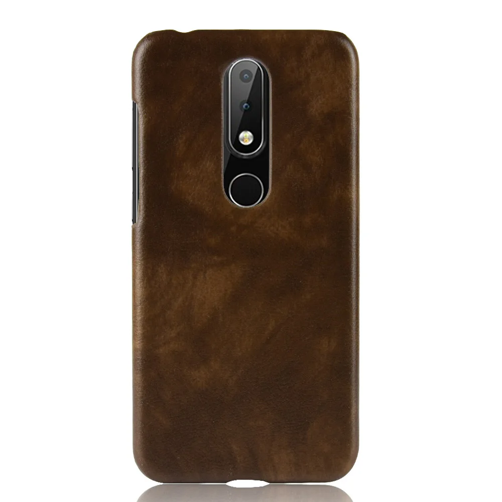 Личи шаблон мобильный чехол для телефона nokiax6 uxury искусственная кожа жесткий