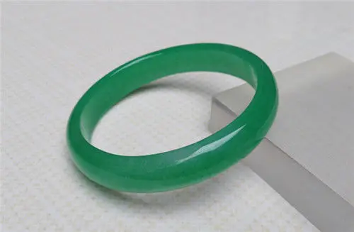 NATURAL CERTIFICATION GRADE BOUTIQUE GREEN CHALCEDONY AGATE JADE BRACELET 64MM NEW | Украшения и аксессуары