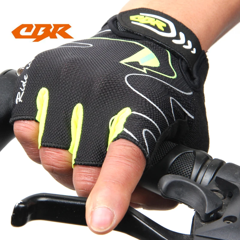 Велосипедные перчатки CBR с гелевой накладкой дышащие летние спортивные