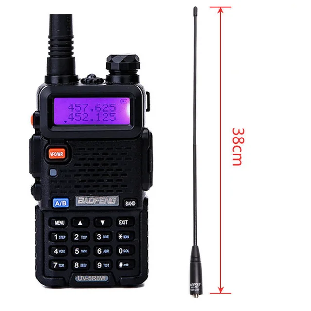 Baofeng UV-5R8W Высокая мощность 8 Вт двухстороннее радио 10 км дальность Tri мощность 1 Вт/4 Вт/8 Вт Ham радио CB рация для охоты - Цвет: add an antenna