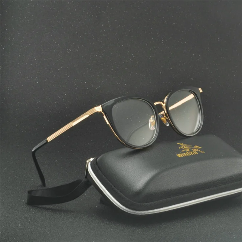 Модные прозрачные очки MINCL оправа для женщин и мужчин винтажные кошек круглые