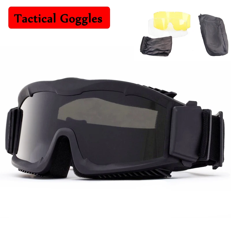 Страйкбольные Пейнтбольные Баллистические тактические мужские очки для улицы с