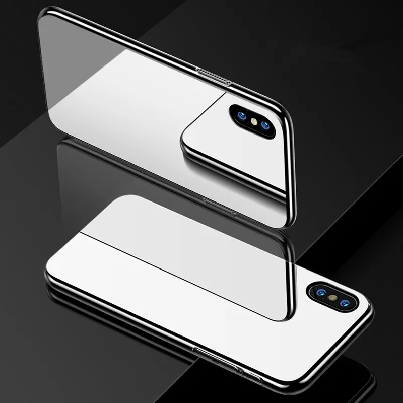 Чехол ESR для iPhone X/XS/XR/XS Max чехол с защитой от царапин из закаленного стекла задняя крышка с мягким силиконовым Бампером для Apple iPhone Coque