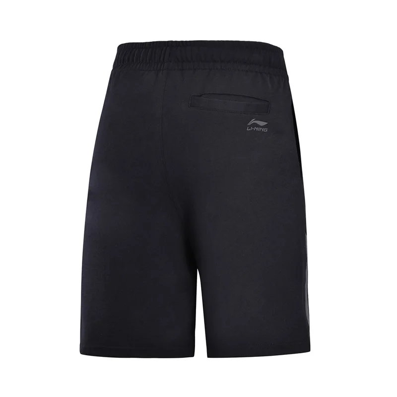 Li-Ning мужские трендовые спортивные шорты из хлопка, дышащие удобные спортивные шорты с регулируемой подкладкой AKSN153 MKD1576