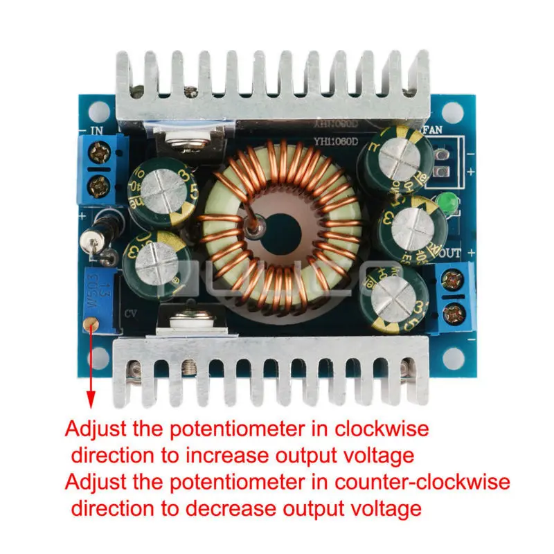 Адаптер питания/Регулируемый преобразователь DC8 ~ 40V до 1 25 36V 100W понижающий