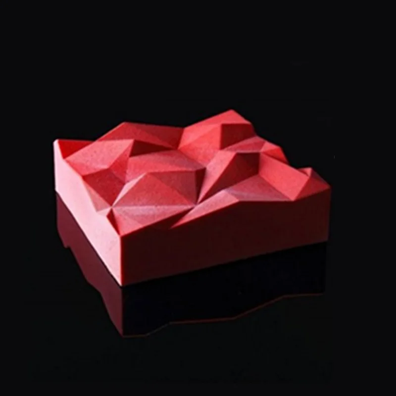 HEARTMOVE Silicone 3D Geometric Square Peak Wave Mold Cake Decorating Baking Tool For Chocolate Mousse Chiffon Moulds Pastry Art | Дом и сад