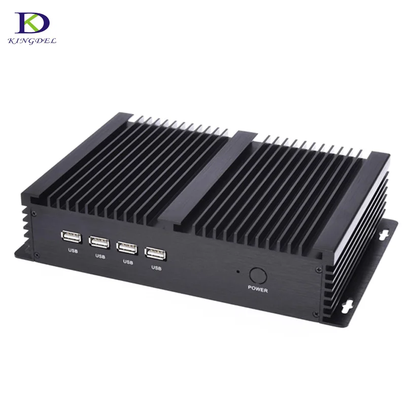 ТВ приставка без вентилятора с 4 * COM Dual LAN HDMI VGA промышленный мини ПК Core i5 3317U