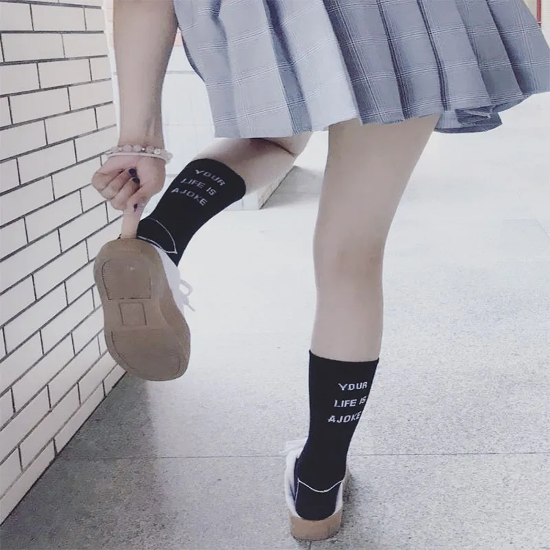 Новые мужские и женские Школьные носки из чесаного хлопка повседневные длинные