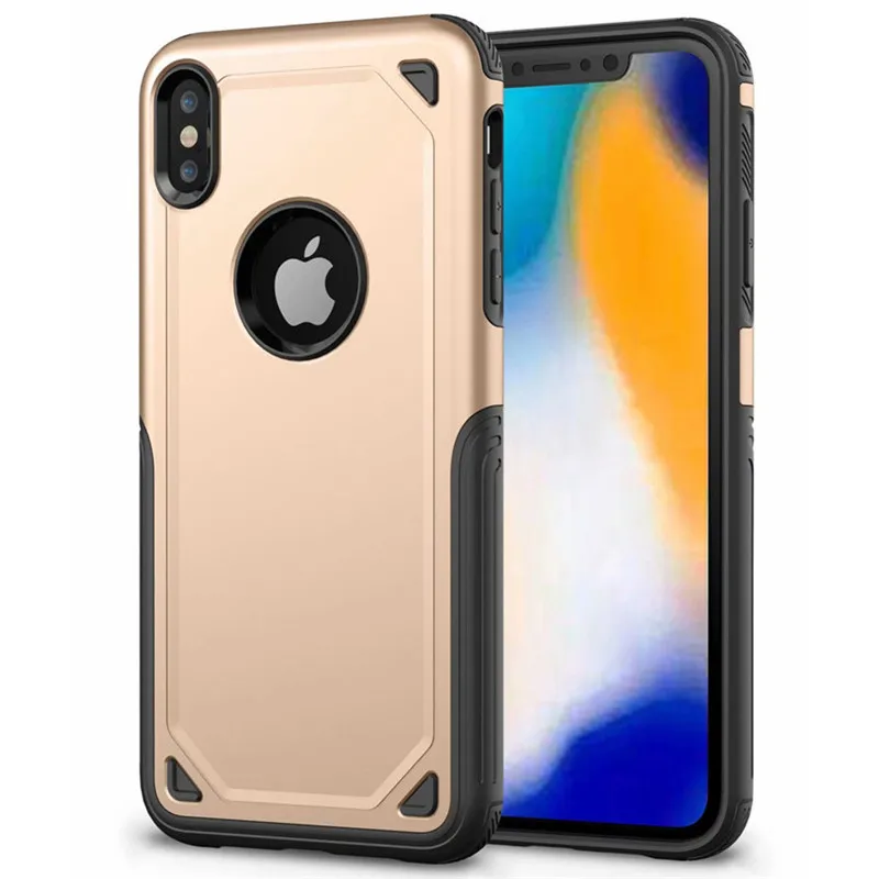 Армированный Прочный чехол для iPhone 11 Pro x xs max xr PC + силиконовый 6 6S 7plus 8plus военный