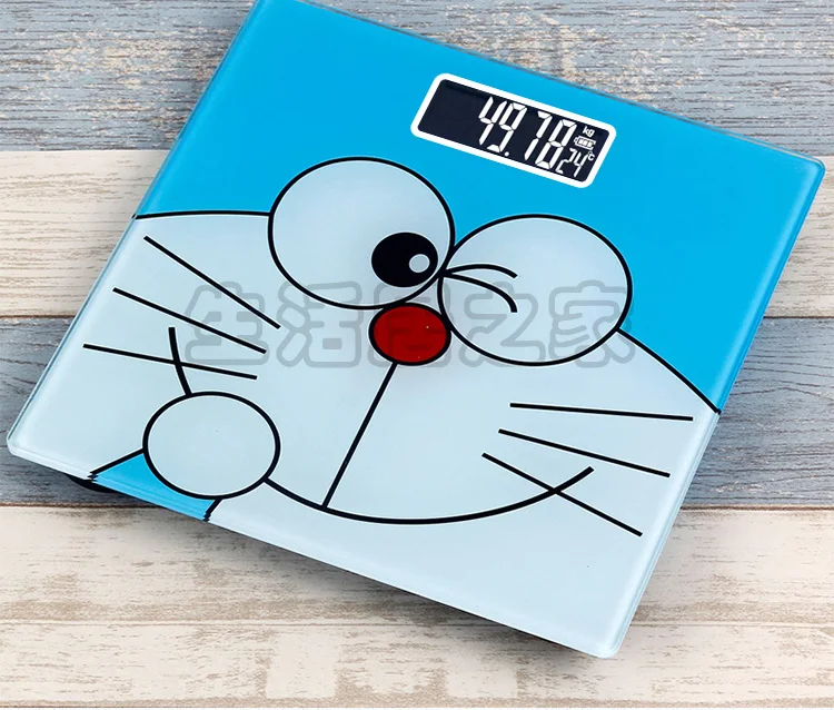 180 кг/50 г мультфильм Doraemon ЖК дисплей ванная комната весы квадратные цифровые