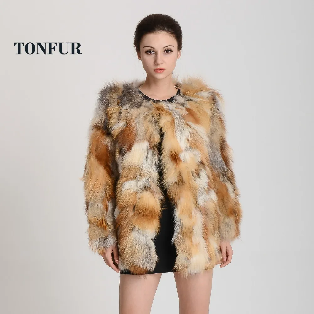 Женские туфли-лодочки из натуральной натуральный красный лисий мех пальто