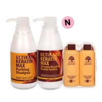 hot useful chocolates 300ml keratin treatment300ml purifying shampoo straighten and deep repair normal damaged hairfree gifts