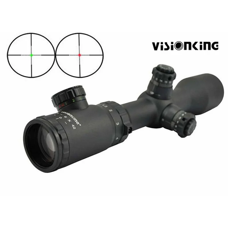 

Visionking 1.5-6x42 Riflescope 30mm Long Range Night illuminated Reticle Hunting Scope Side Focus Sniper .223 .308 Optics Sight