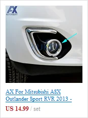 AX задняя дверь крышка багажника Накладка багажника для Mitsubishi ASX Outlander Sport 2011- хромированная литьевая декоративная стильная полоса