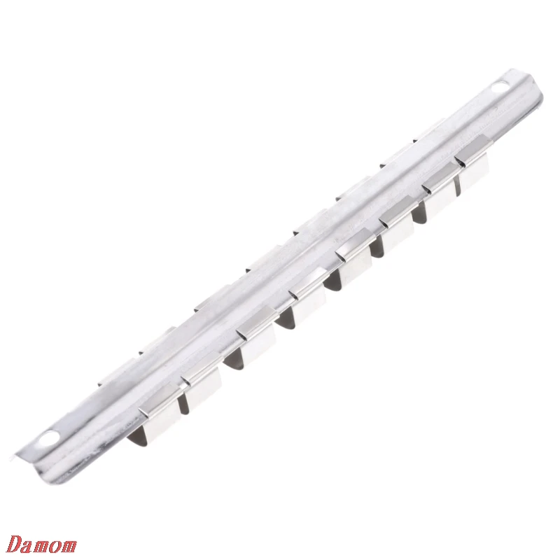 Держатель для гнезда 1/4 &quot3/8&quot 1/2 &quotс 8 зажимами на рельсе органайзер хранения