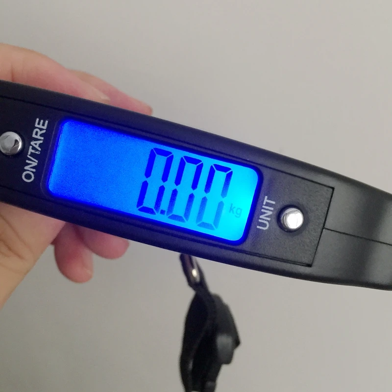 50 кг 10 г прецизионные электронные подвесные весы с цифровым ЖК-дисплеем мини карманные багажные чемоданы Steelyard инструменты для приготовления пищи на открытом воздухе весы