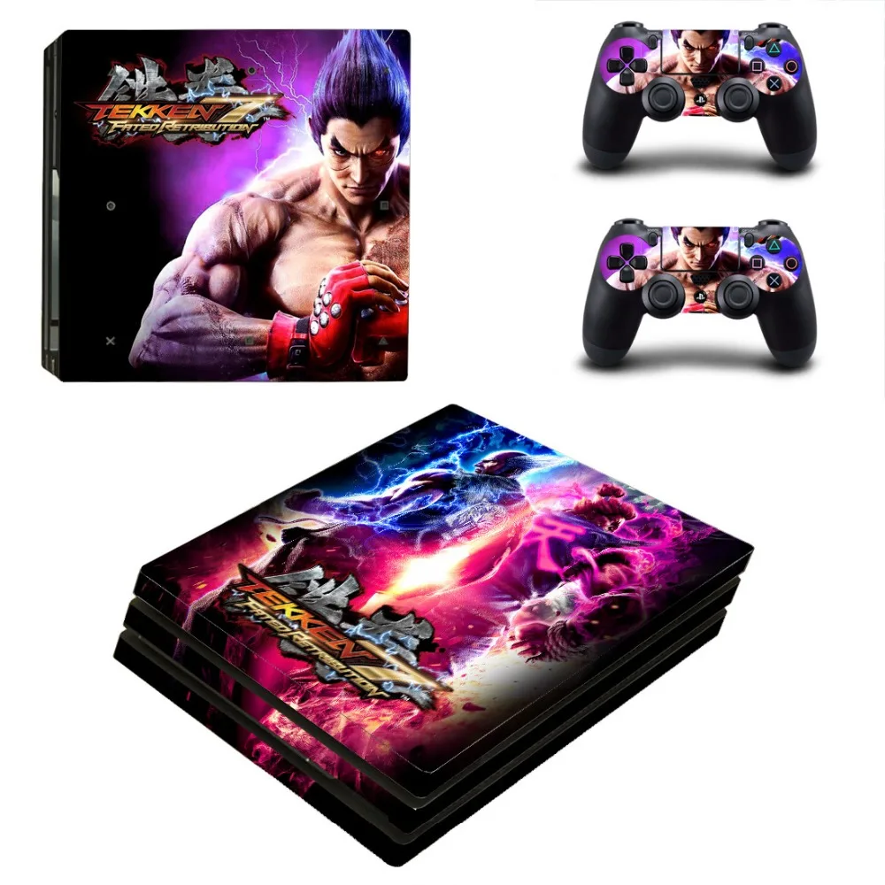 Play station 4 PRO наклейки для игры Tekken 7 Sony Playstation PS4 Pro пульт управления виниловые кожи