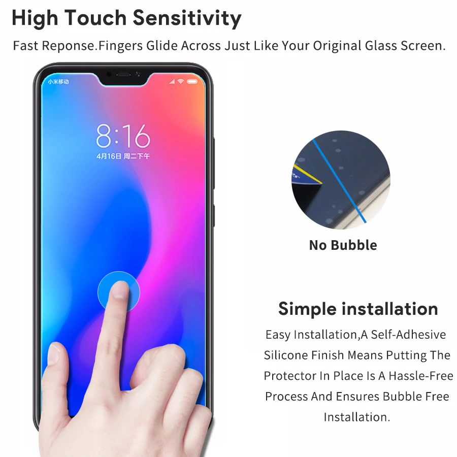 Закаленное стекло 9h для xiaomi redmi 6 pro mi A2 lite Экран протектор xio xao a2 Защитные пленки