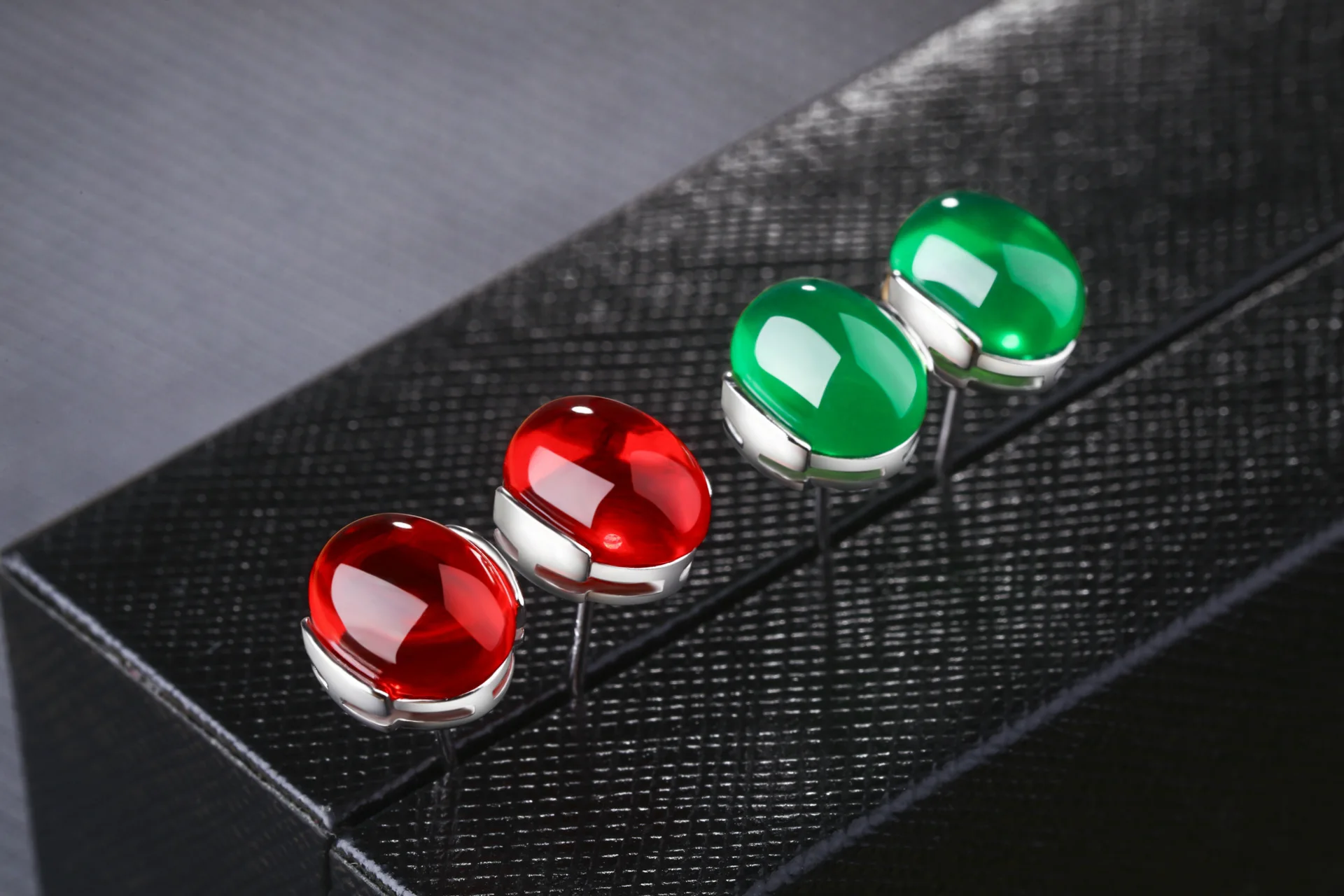 Bague Ringen, этнические серьги-гвоздики, модное ювелирное изделие для женщин, 925 пробы, серебряные, красные, зеленые серьги с драгоценным камнем, вечерние, свадебный подарок
