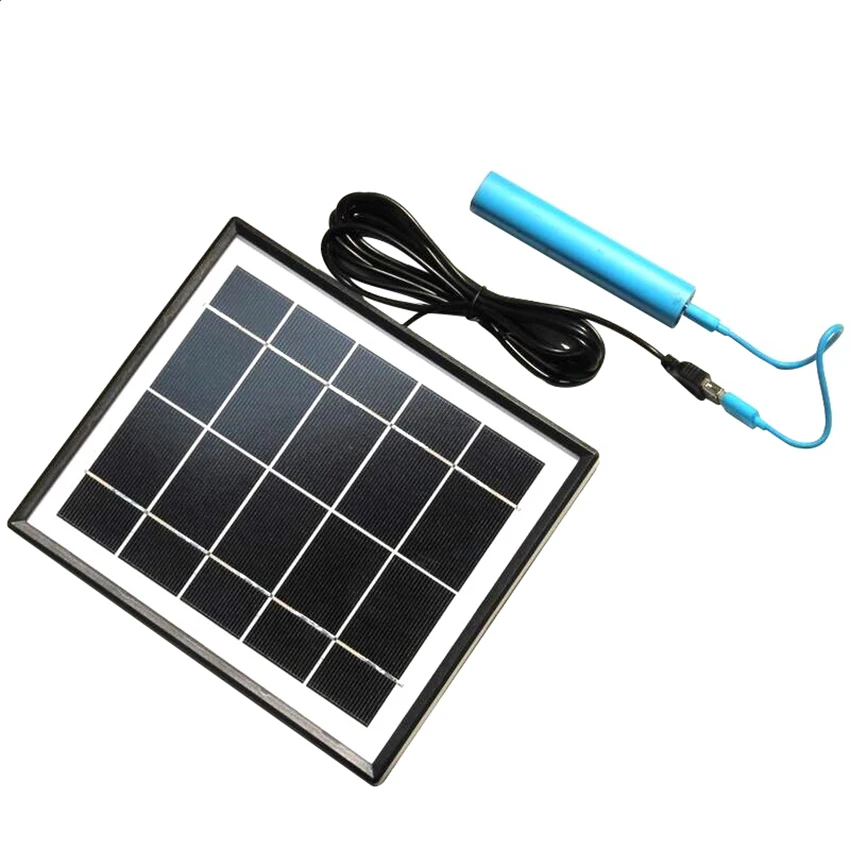 Mini Glass Monocrystalline Silicon Solar Panel 5 V 5.5W for Charging Mobile Battery Power Board 225*195*18MM with 3m Cable | Электроника