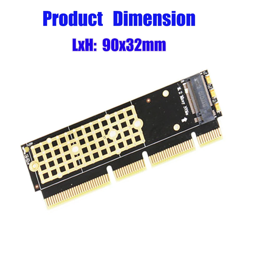 Переходник M.2 NVMe SSD NGFF на PCI-E 3 0 X4 X8 X16 M Соединитель в форме ключа Riser Card с поддержкой