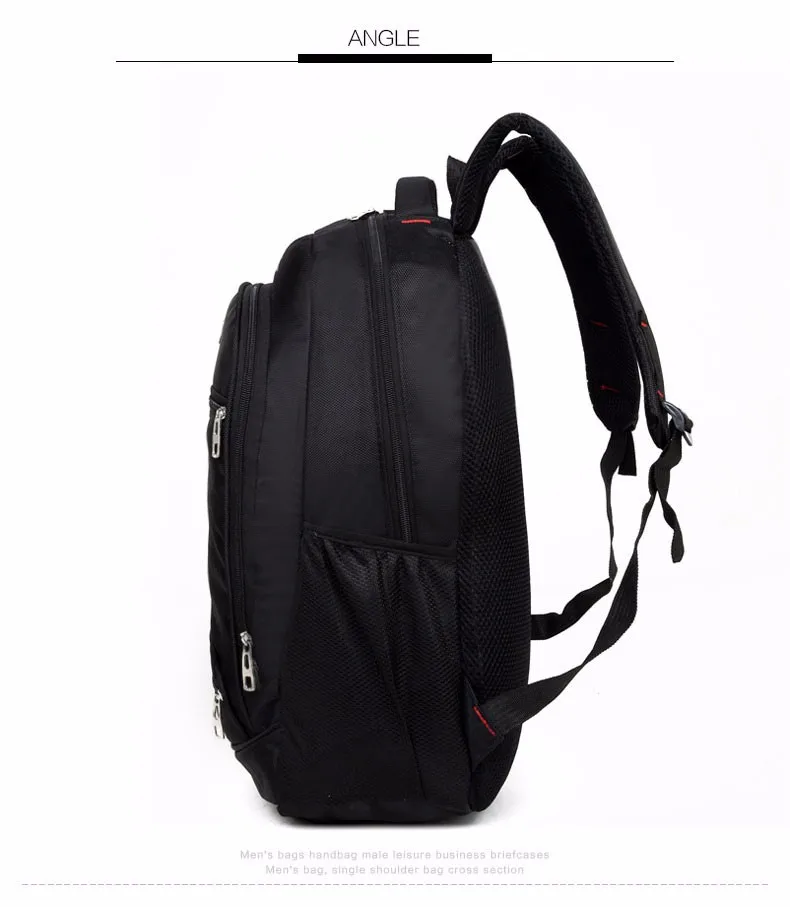 Мужские рюкзаки Bolsa Mochila для ноутбука 14 дюймов, сумки для ноутбука, мужской рюкзак, школьный черный Оксфорд для подростков