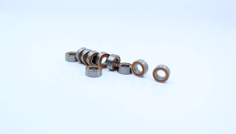 MR105RS подшипник ABEC-3(10 шт.) 5X10X4 мм миниатюрные MR105-2RS шарикоподшипники оранжевый герметичный MR105 2RS качество