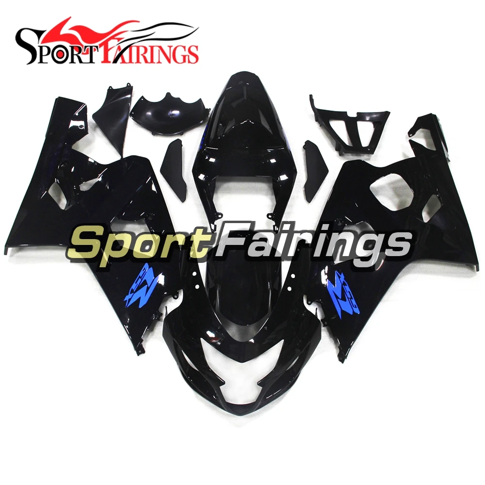 

ABS Injection Motorcycle Fairing Kit For Suzuki GSXR600-750 GSXR750 K4 04-05 Year 2004 2005 Gloss Black Sportbike Cowlings New