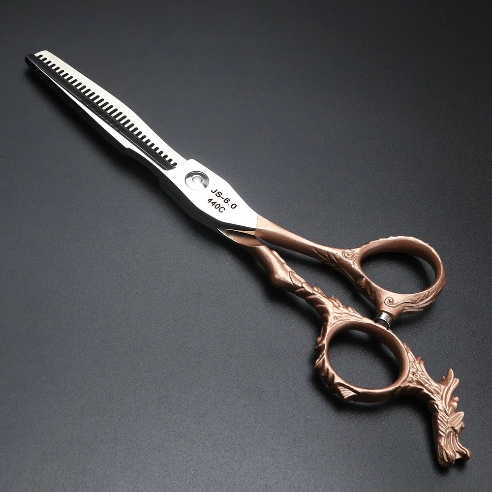 XUANFENG 6 inch rose gold professional bearing hairdressing scissors high quality hair salon cutting and thinning | Красота и