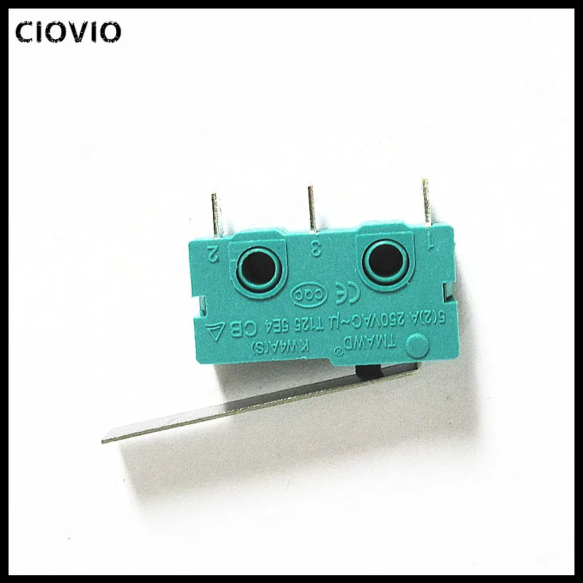 CIOVIO 50 шт. 5A 250 в микро переключатель KW12 C длина ручки 28 мм 3 контактный концевой