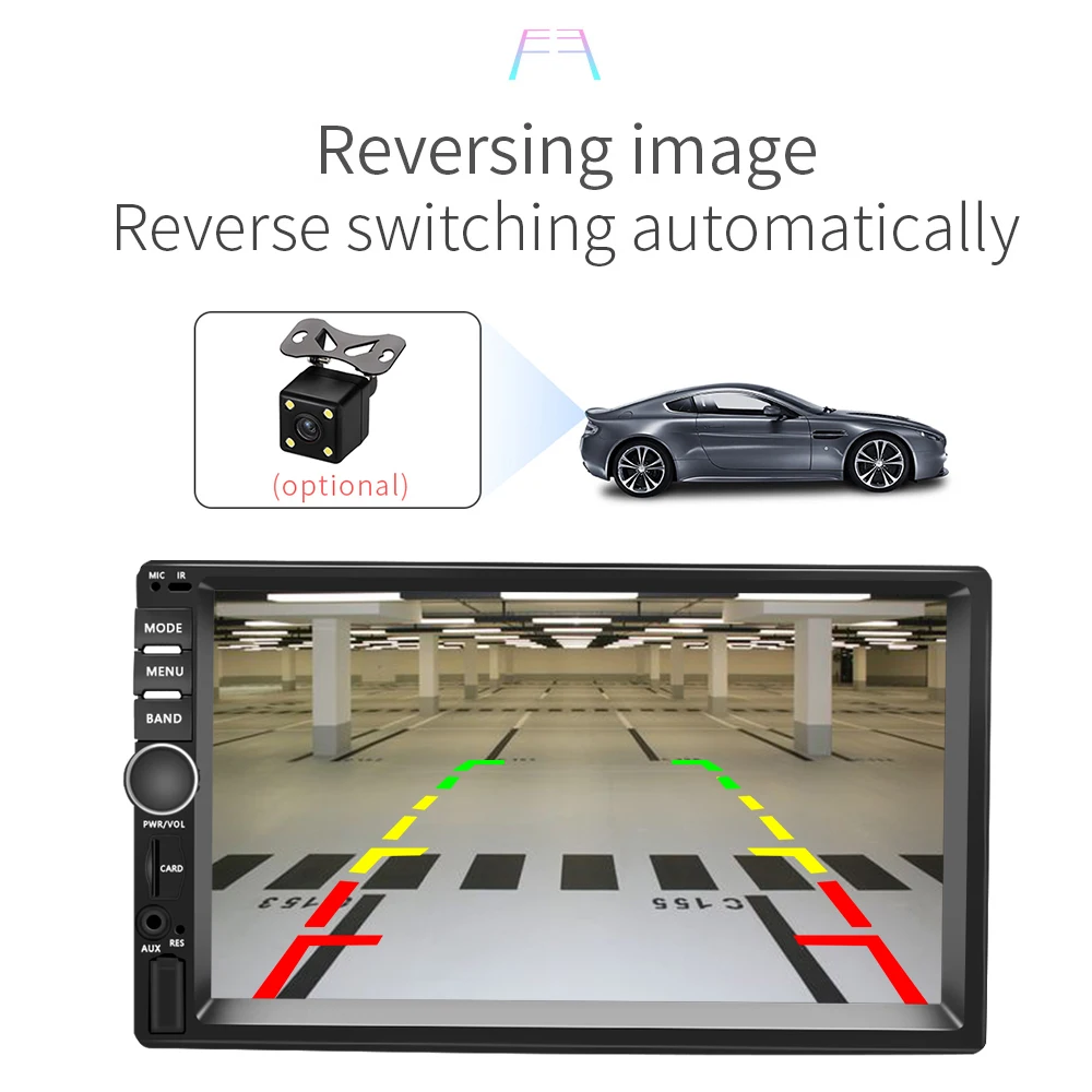 AMPrime Авто Радио 2 Din Android GPS навигация автомобильное радио стерео 7 &quot1024*600