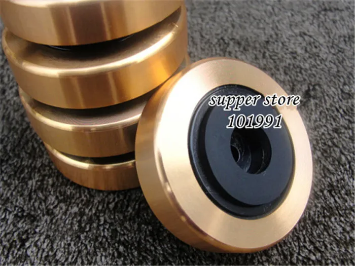 

100pcs Stereo Audio Speakers Amplifier Chassis Anti-shock Shock Absorber Foot Pad Feet Pads Gold Vibration Absorption Stands diy